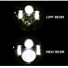 Buy cheap 5.75 Inch 40W Cree Headlight, Led Daymaker Motorcycle Headlight with Silver/Black color from wholesalers