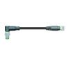 Buy cheap IP67 M8 Connector Harness Double End Precast Wire Harness PNP Belt LED Lamp Male Bend/Female Straight 4P Towing Chain 5m from wholesalers