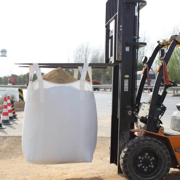 Buy cheap Big Bags 1000kg Bulk Jumbo Fibc Container Bag White Antistatic Top Full Open Transport Packing 100% Virgin Pp Flat Bottom from wholesalers