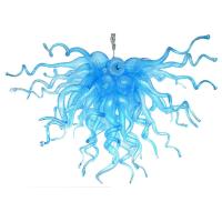 Buy cheap Modern Blue blown glass chandelier for Indoor home Lighting Fixtures (WH-BG-03) product