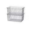 Buy cheap Stackable Stainless Steel Wire Basket Household Organizer 510x370x240mm from wholesalers