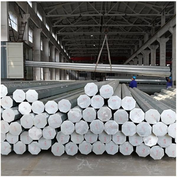 Buy cheap Hot Dip Galvanized Steel Electric Pole For Power Transmission Line With Good Design from wholesalers