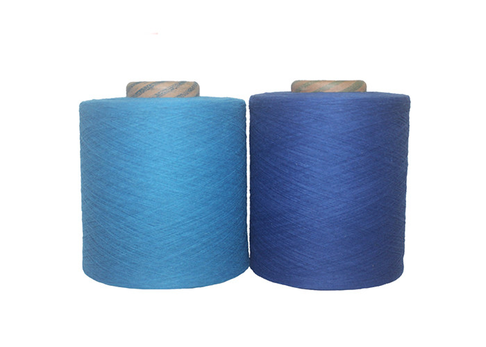 Multi Color Recycled Cotton Yarn , Cotton Blended Yarn Weaving Use