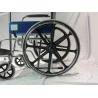 Buy cheap Disabled Solid Seat Wheelchair Foldable Chromed Steel Frame from wholesalers