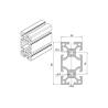 Buy cheap T Slot Industrial Extrusion Aluminum Profiles 4080 Framing Anodizing from wholesalers
