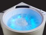Double Whirlpool Freestanding Soaking Bathtub Color Round Shape