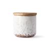 Buy cheap Vintage Fancy Ceramic Candle Containers With Wooden Lids Cylinder Shape from wholesalers