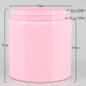 Buy cheap Pink Cylinder 98mm 16.91oz Plastic Cosmetic Jars from wholesalers