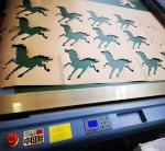 HP-GL CAD File Format Flatbed Inkjet Cutting Plotter For Garment Die Cutting