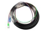SC/FC Pigtail Fiber Optic Cable 2 Core Stainless Steel Strengthened Outdoor PE