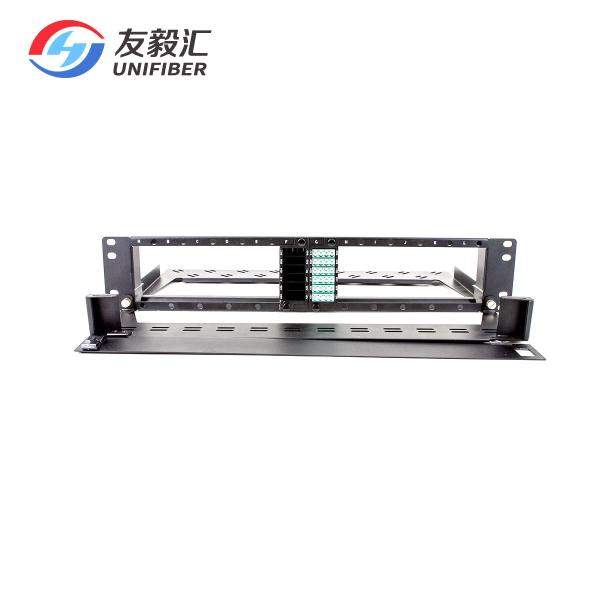 Buy cheap OM3 Quad LC 24F 2U 288F MPO MTP Fiber Patch Panel from wholesalers