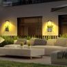 Buy cheap Outdoor Wall Decoration Made Easy with Black Solar Wall Lamps Working Time 8-10 Hours from wholesalers