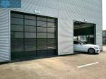 Luxury 2.5mm Galvanized Steel 3m High Glass Garage Doors