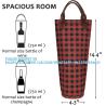 Buy cheap Single Wine Gift Tote Bag, Insulated Padded Thermal Wine Bottle Carrying Cooler Carrier For Travel, Picnic, Gift from wholesalers