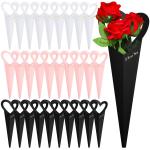 Handmade Custom Heart Bouquet Floral Arrangement Packaging Kraft Paper Box Bag