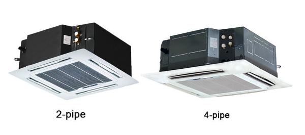 600 To 1500 CFM Four Way Cassette Chilled Water Fan Coil Unit EAH Hydronic Fan