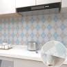 Buy cheap Self Adhesive White Brick Peel and Stick Mosaic Kitchen Backsplash Sticker Roll Size 0.60 M width *100M length from wholesalers