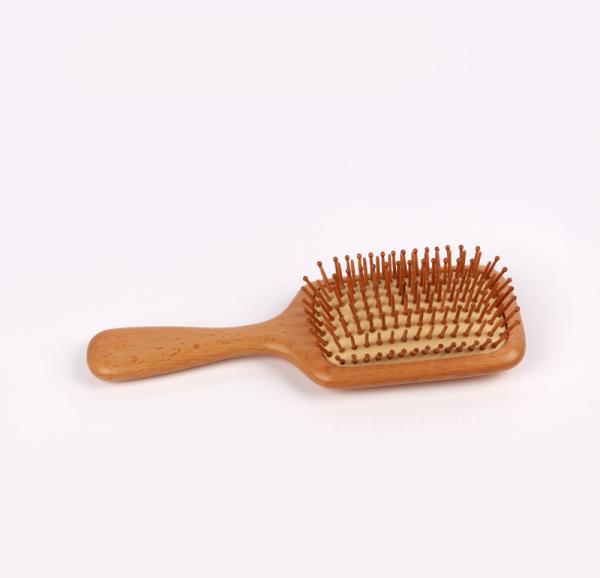 Buy cheap Wooden Paddle Brush,Natural Beech wooden Handle Hair Brush -wooden massage comb from wholesalers