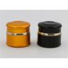 Buy cheap Gold Black Glass Cosmetic Cream Jar With Lids 50g Beauty Cream Support from wholesalers