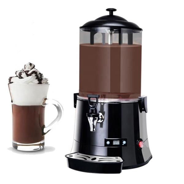 220V Hot Chocolate Dispenser Machine Bain Marie Heating System Stainless Steel