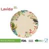 Buy cheap Popular Design Print Eco Bamboo Plates 8 Inch Acidproof With Unique Rustic Texture from wholesalers