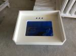 Flat Granite Top Quartz Vanity Tops With Integrated Sink , Surface Finish