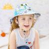 Buy cheap Pantone Color Childrens Bucket Hats 48cm Striped Flip Up Brim from wholesalers