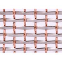 Buy cheap 4mm 8m Red Copper Decorative Metal Mesh Screen Rigid Metal Anti Impact product