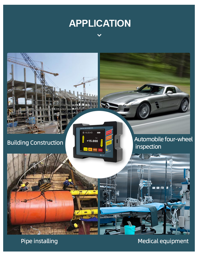 Platform Calibration Dual Axis Digital Inclinometer Industrial Angle