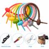 Buy cheap Reusable Silicone Cable Twist Ties Bread Tie Bag Sealing Clip Silicone Management Ties Cord Organizer For Car Home Offic from wholesalers