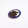 Buy cheap Personalized Iron Epoxy Lapel Pins Stamped Gold Finish With Heart Rubber Clutch from wholesalers