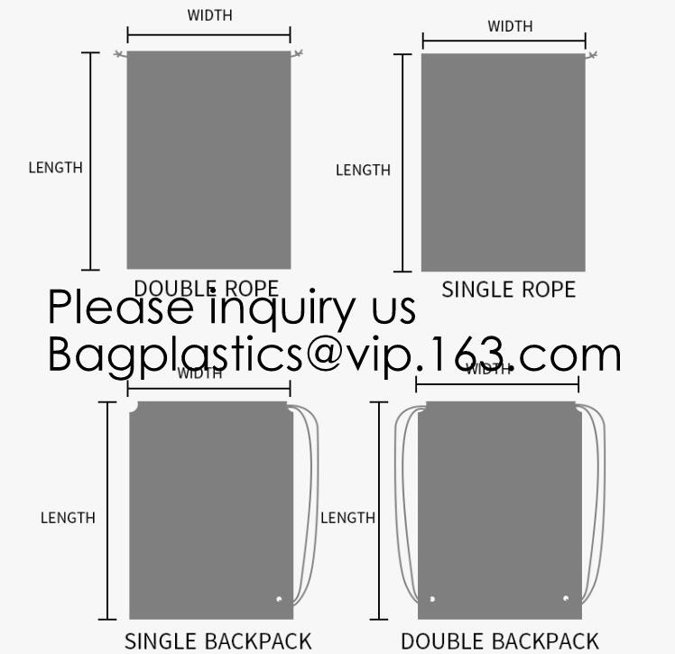Double waterproof Drawstring Poly Plastic Bags Reusable red pe small drawstring bags Eco-Friendly Waterproof Cartoon Ani
