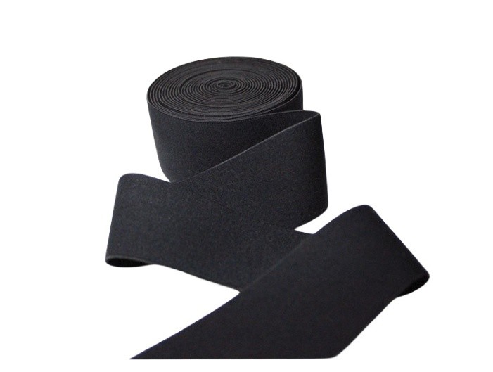 Wide 2 Inch 5cm Black Soft Nylon Elastic Waistband For Underwear