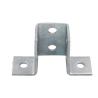 Buy cheap Customized Strut Channel Fittings Flat Angle silver For electrical Channel accessories from wholesalers