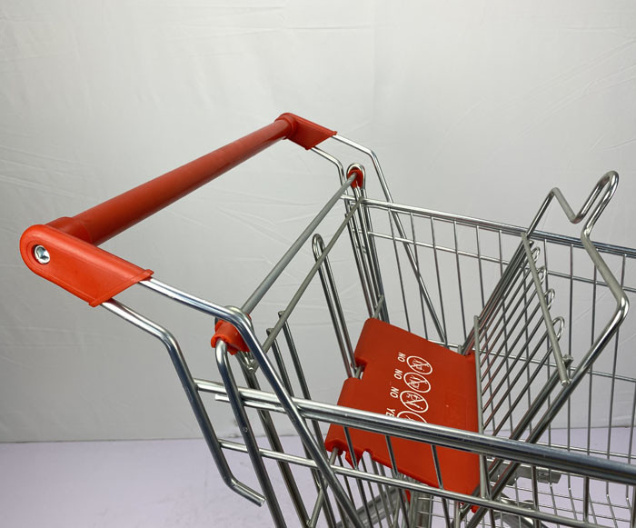 CE 125L European Large Shopping Cart 110kgs Loading Capacity Metal Shopping Trolley