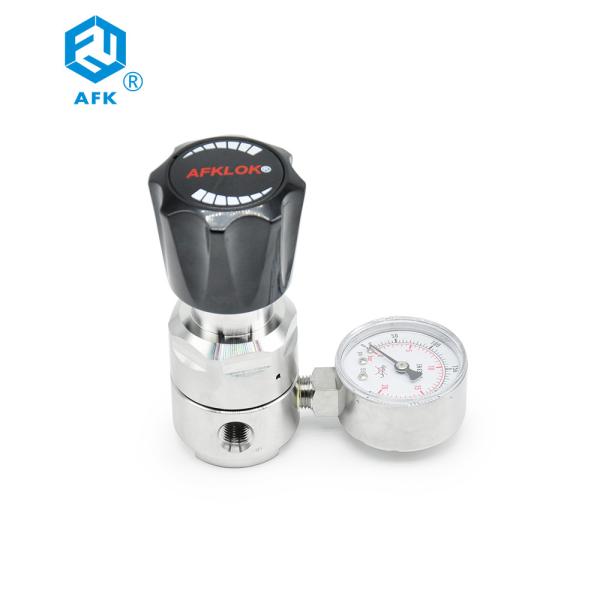 Adjustable Propane Air Pressure Regulator Stainless Steel 316L Industrial Gas