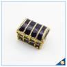 Buy cheap Shinny Gifts Gold Plated Handmade Purple And Red Jewelry Box Wholesales SCJ247 from wholesalers