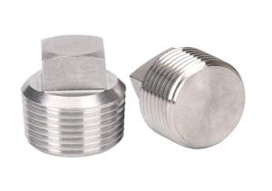 China 1/4 Square Pipe Plug ,  NPT Male 304 Stainless Steel Pipe Plug on sale