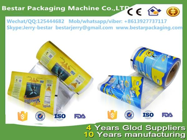 Quality Ice cream packaging film rolls,plastic bags for popsicle,Food packaging plastic roll film with bestar packaging for sale