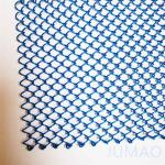 Hand Crimped Blue Steel Metal Mesh Curtains For Construction And Buildings