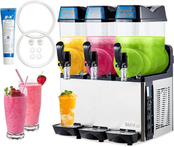Buy cheap Commercial 3 Tanks Frozen Drink Slush Smoothie Maker Slushy Making Machine from wholesalers