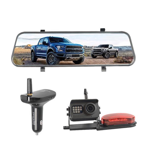 Buy cheap 10" Touch Screen IP69K Wireless Rear View Mirror Car Charger Receiver from wholesalers