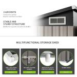 Small Garden Metal Steel Storage House Outdoor Backyard Portable Waterproof Bike