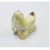 Buy cheap Golden plated Cz crystal pewter alloy Pets dog metal jewelry box from wholesalers