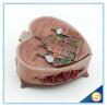 Buy cheap Castle Desgin Antique Brass Metal Heart Shape Jewelry Box from wholesalers