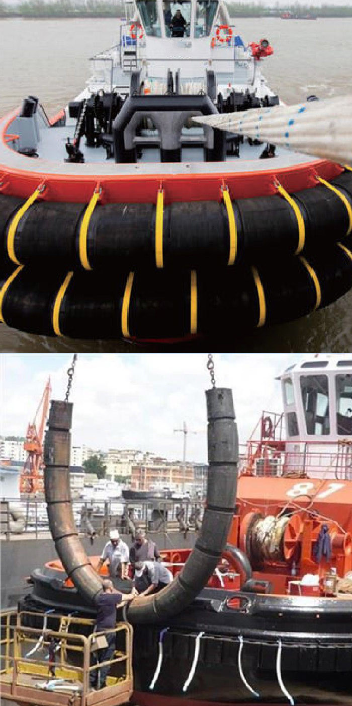 Marine Dock Facilities Tug Fender For Port Docking Operations