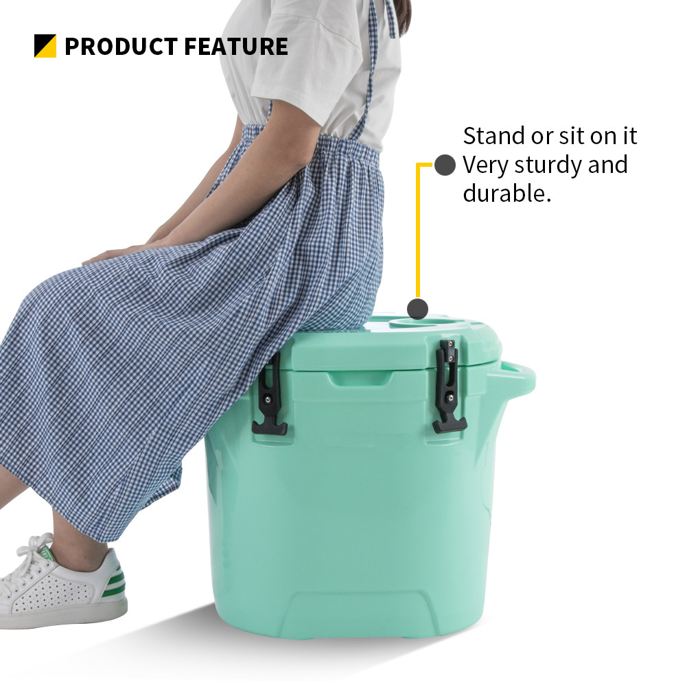Picnic 55cm Picnic Ice Box Cooler 25QT UV Round Cooler Box