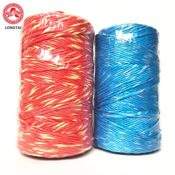 Buy cheap 5mm 2 Ply Twisted Colorful Polypropylene Baling Twine With High Breaking Strength from wholesalers