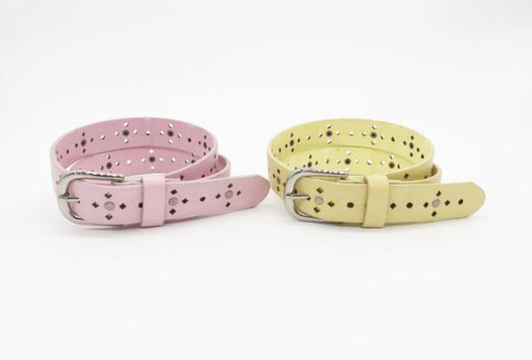 Buy cheap Zinc Alloy Buckle Childrens Leather Belts 95 - 100cm Length With Cutout Pattern from wholesalers