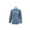 Buy cheap Men's 100%Cotton Chambray Blue Work Shirt Long Sleeve Chest Pockets Detailed Sleeve Band from wholesalers